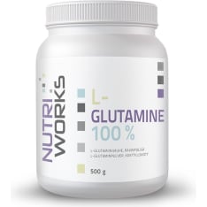 Nutri Works L-Glutamine 100% 500 g nutritional supplement