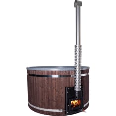 Pw-Spa Freetime In L 40 kW with fireplace black/black granite hot tub