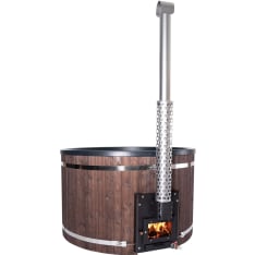 Pw-Spa Freetime In L 40 kW with fireplace black/black granite hot tub