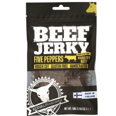 Kuivalihakundi Beef Jerky Five Peppers 50g kuivaliha