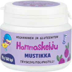 Hammaskeiju Mustikka 90g täysksylitolipastilli