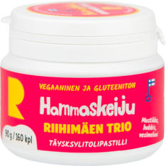Hammaskeiju Riihimäen Trio 90g täysksylitolipastilli