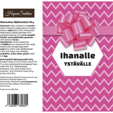 Hopeasuklaa Ihanalle Ystävälle suklaalevy