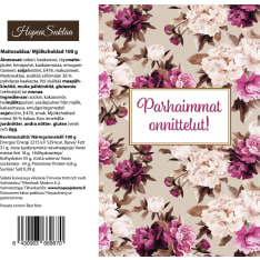 Silver chocolate Best wishes! chocolate bar