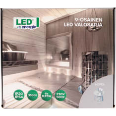Led Energie 9-part sauna/bathroom led light set
