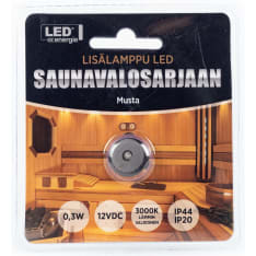 Led Energie led lisälamppu saunavalosarjaan 5m johdolla (teflon)