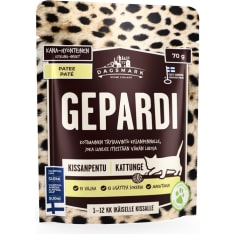 Dagsmark Gepardi kanaa ja hyönteistä patee 70 g kissanpennuille täysravinto
