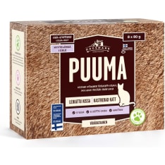 Dagsmark Puuma 8 x 80 g kana ja hyönteinen leikatulle kissalle hyytelössä kissan märkäruoka