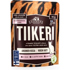 Dagsmark Tiikeri 80 g kanaa & kalkkunaa kastikkeessa kissan märkäruoka