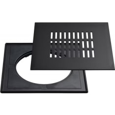 Vieser Link black 197x197 mm floor drain cover