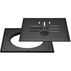 Vieser Classic+ 32mm pipe outlet black 197x197 mm floor drain cover