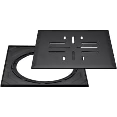 Vieser Classic+ with steel frame black 197x197 mm floor drain cover