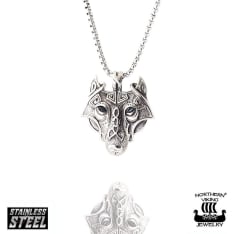Northern Viking Jewelry Guardian Wolf riipus