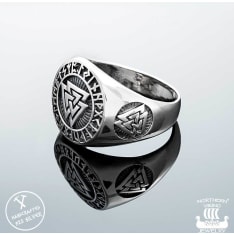 Northern Viking Jewelry Valknut ring