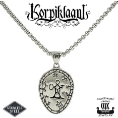 Northern Viking Jewelry Raven Clan witch drum pendant