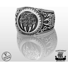 Northern Viking Jewelry Karhun Käpälä hopeasormus