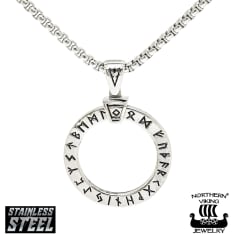 Northern Viking Jewelry Wheel of Wisdom pendant