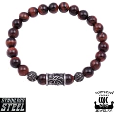 Northern Viking Jewelry®-Rannekoru "Tiger Eye Tree Of Life"