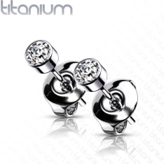 SJ bezel earrings