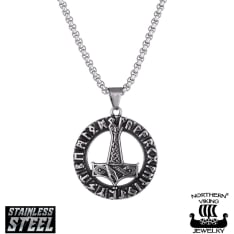 Northern Viking Jewelry Huutava Lohikäärme Thorin Vasara riipus