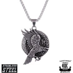 Northern Viking Jewelry Flying Raven riipus