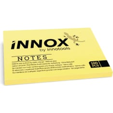 Innox sähköstaattiset viestilaput 10 x 7cm keltainen, 100 lappua