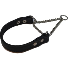 Leather-Nasta semi-tightening dog collar