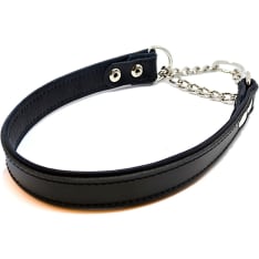 Leather-Nasta semi-tightening dog collar