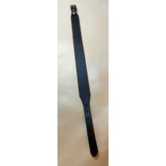 Nahka-Nasta musta/kelt. 35 mm 55 cm levenevä solkipanta