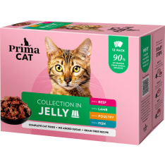 PrimaCat Classics 12 x 85 g jelly assortment