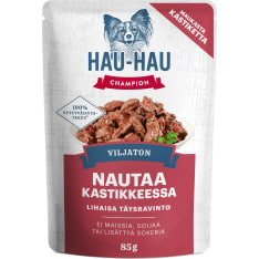 Hau-Hau Champion Annosateria Naudanlihaa kastikkeessa 85 g