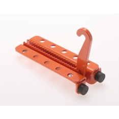 Orange climbing support for the car door attachment loop