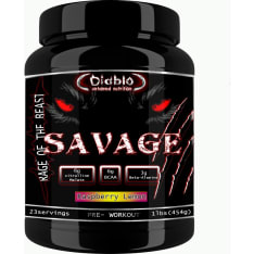 Diablo Nutrition Savage Pre-Workout Raspberry-Lemon 454 g tehonlisääjä