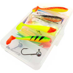 Jasu Louhi 8cm jigilajitelma 16kpl + jigipäät