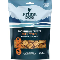 PrimaDog Northern Treats Bits Kalkkuna Pennuille & Treenaamiseen 150 g koiran makupala