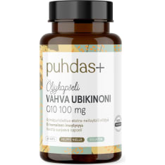 Puhdas+ Vahva Ubikinoni Q10 100 mg ravintolisä