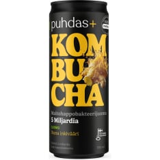 Puhdas+ Ihana Inkivääri Luomu 330 ml kombucha