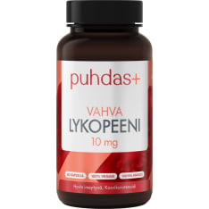 Puhdas+ Vahva Lykopeeni 10 mg 60 vegekaps ravintolisä