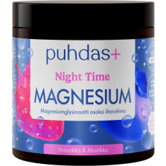 Puhdas+ Night Time Magnesium powder strawberry-blueberry 80 g