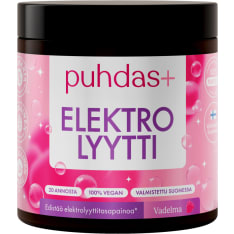 Puhdas+ Elektrolyyttijauhe Vadelma 120 g