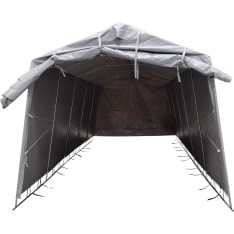 Fornorth 2.7x5.1m 350g light gray tarpaulin stable