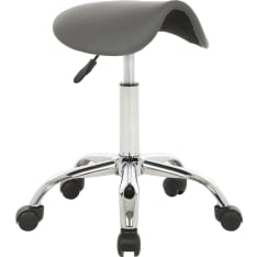 Lykke gray saddle chair