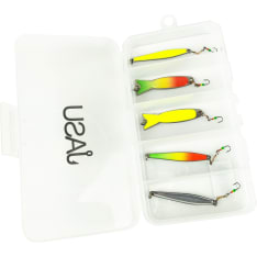Assortment of upright fishing rods for Jasu perch
