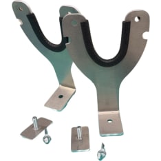 Eumer ice auger mount for kick sled