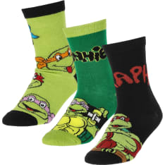 Turtles lasten sukat 3-pack