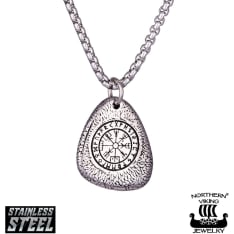 Northern Viking Jewelry Vegvisir Stone kaulakoru