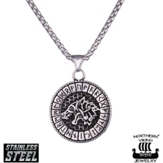 Northern Viking Jewelry Fenrir Rune kaulakoru