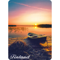 Happy Traveler Mirror clear lake 3D magnet