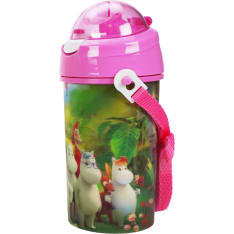 Muumit Muumiperhe Metsässä pinkki 3D Water Bottle