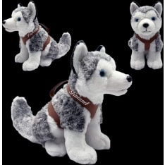 Istuva Husky 24 cm pehmo valjailla